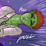 Ferris trying to pull himself free