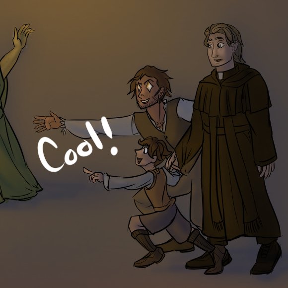 Cameo of Jonah, Kari and Marc from Eden Complex by AW on Tapas.